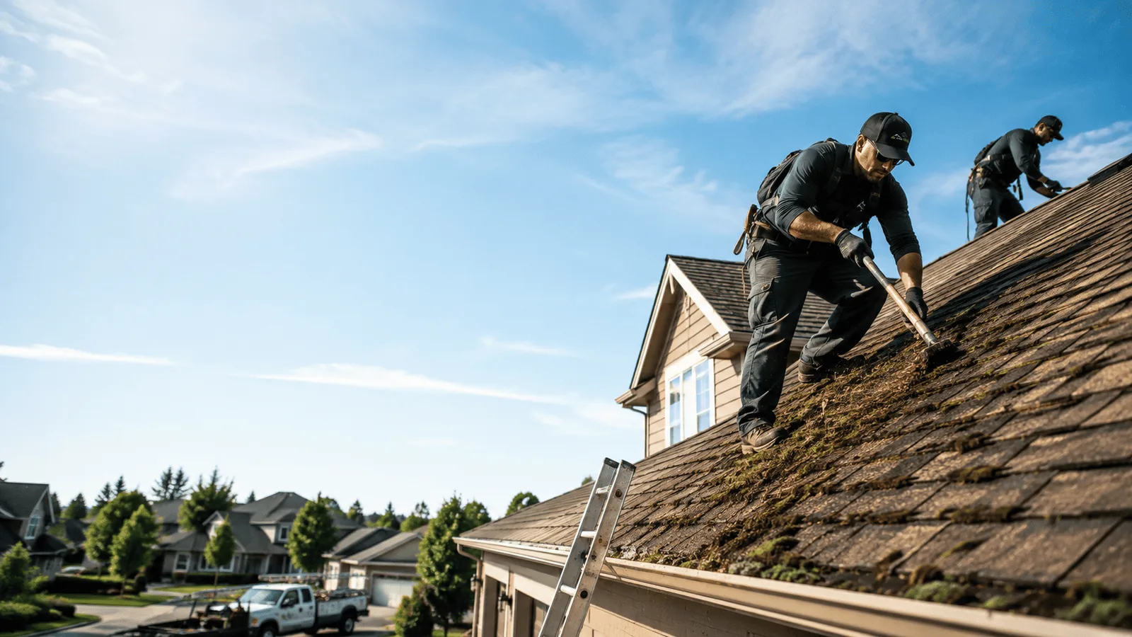 Roof Moss Removal in Aston, PA near me